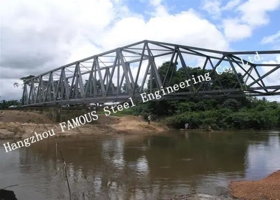 中国 携帯用鉄道薄い灰色鋼鉄トラス橋の一時的な単純構造の支持 サプライヤー