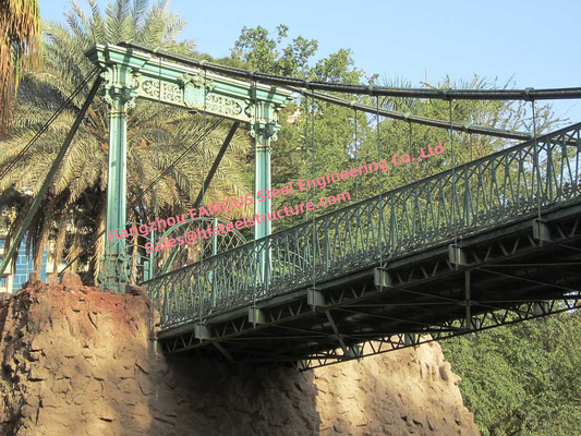 中国 一時的か永久的なリバー・バレーを交差させる高い鋼鉄モジュラー ロープの吊り橋 サプライヤー