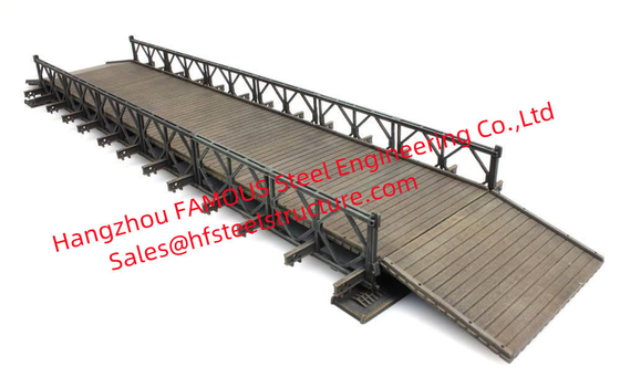 中国 携帯用鋼鉄橋フレームのための注文の金属の構造スチールの製作 サプライヤー