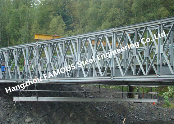 中国 複数のスパンの単一の車線の鋼鉄ベイリー橋の構造型枠のトラス構造 サプライヤー