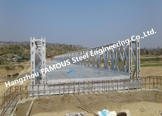 中国 重負荷容量の高性能の一時的な電流を通された表面の鋼鉄ベイリー橋 サプライヤー