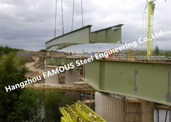 中国 鉄骨フレームのモジュラー具体的な合成の鋼鉄ガード橋重い鉄骨構造箱 サプライヤー
