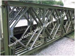 中国 Q345ベイリー橋のパネル、陸橋の跨線橋の高速道路の構造のベイリー橋の部品サポート サプライヤー