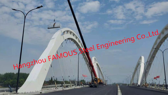 中国 構造橋のためのSideworkの橋のための高い積載量の鋼鉄アーチ橋 サプライヤー