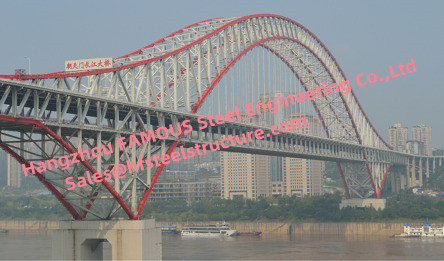 中国 ハイウェー鉄道ワイヤー吊り橋、二重目的アーチの吊り橋モジュラー フレーム サプライヤー