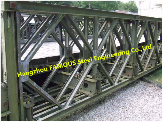 中国 長いスパンの鋼鉄ベイリー橋、3mの金属モジュラー鋼鉄橋構造工学 サプライヤー