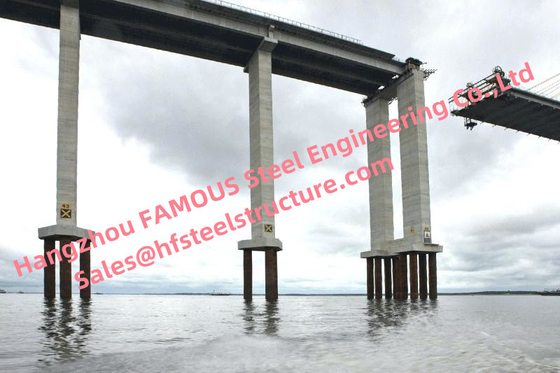 中国 移動可能なプレハブの構造スチール橋桟橋の迫台の支持コラムの配管製作 サプライヤー
