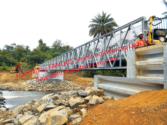中国 現代構造電流を通された鋼鉄橋単一のスパンの構造の容易な取付け サプライヤー
