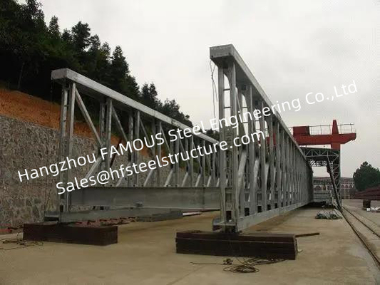 中国 200タイプ前設計された一時的なモジュラー橋軽量の鋼鉄オーバークロッシングのプロジェクト サプライヤー