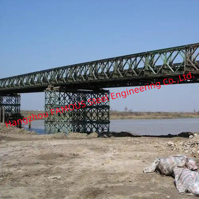 中国 単一の車線の鋼鉄ベイリー橋のレンタル プレハブ モジュラー支注のシステム支援CB200 サプライヤー