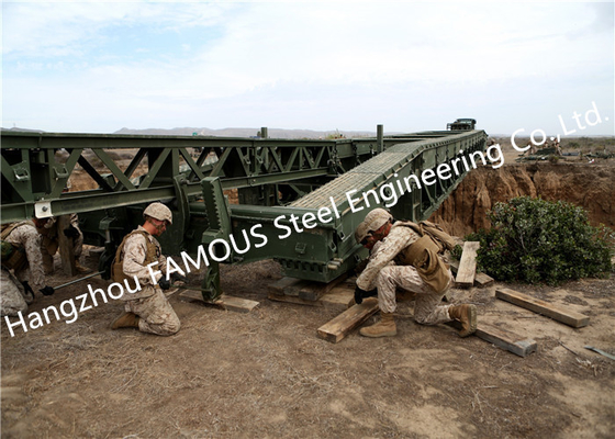 中国 容易な設置一時的な鉄骨構造のベイリー橋の軍隊の適用 サプライヤー