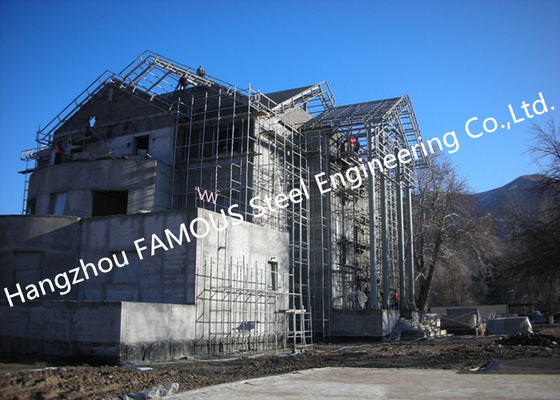中国 軽量の鉄骨構造の別荘のクラッディング システムが付いている家によって前設計される建築構造 サプライヤー