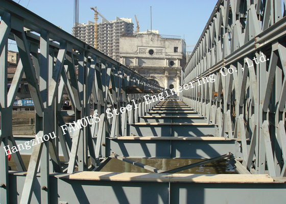 中国 現代様式はモジュラー ベイリーの吊り橋の電流を通された表面処理を組立て式に作りました サプライヤー
