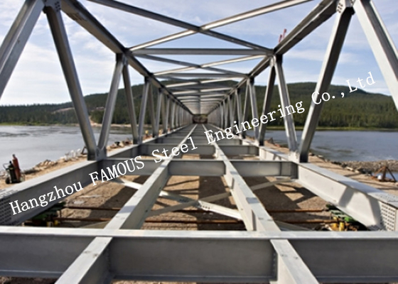 中国 交通構造のために電流を通されるプレハブQ355鋼鉄モジュラー鋼鉄ベイリー橋 サプライヤー