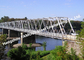 モジュラー電流を通された鋼鉄橋、一時的な携帯用単一の車線の道橋ASTM サプライヤー