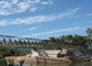 水保護のプロジェクトの支持桟橋が付いている携帯用構造スチール橋のためのベイリー プレハブの鋼鉄橋 サプライヤー